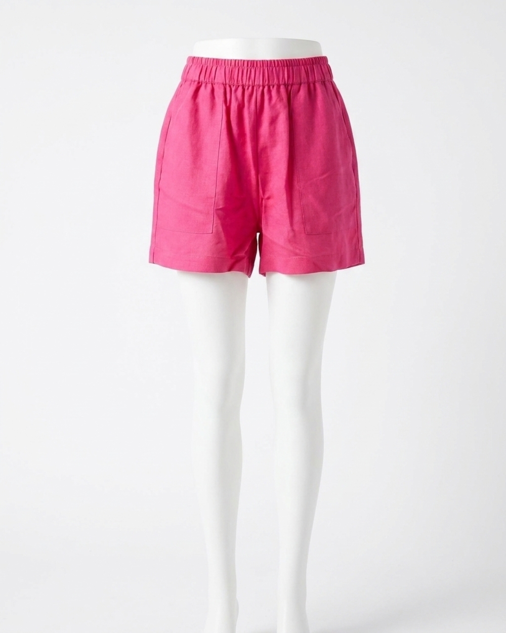 NEW ELAN sunset drawstring shorts in fuchsia